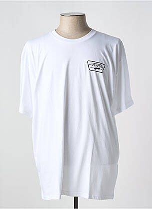Tricou guler rotund alb VANS bărbat