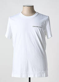 Tricou guler rotund alb CALVIN KLEIN homme