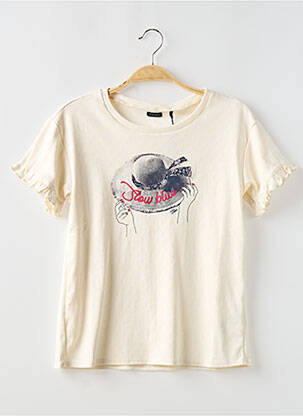 Tricou alb IKKS JUNIOR fată