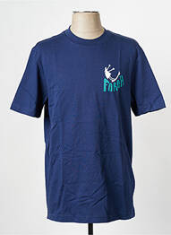 Tricou guler rotund albastru FARAH homme