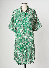 Rochie midi guler rotund verde SUNCOO femme
