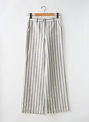 Pantalon larg albastru LA FEE MARABOUTEE femeie