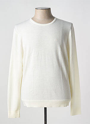 Pulover guler rotund alb CALVIN KLEIN bărbat