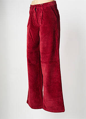 Pantalon larg roșu KNOWLEDGE COTTON APPAREL femeie