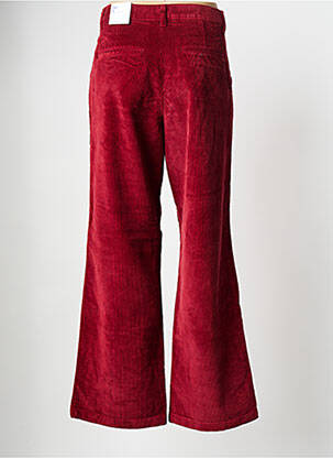Pantalon larg roșu KNOWLEDGE COTTON APPAREL femeie