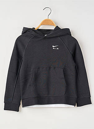 Hanorac cu glugă negru NIKE copil