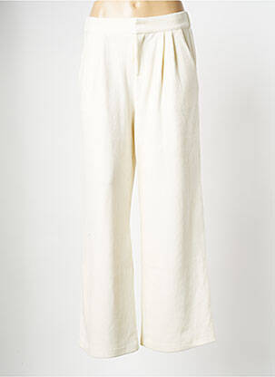 Pantalon larg alb THE KORNER femeie