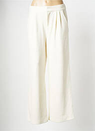 Pantalon larg alb THE KORNER femme