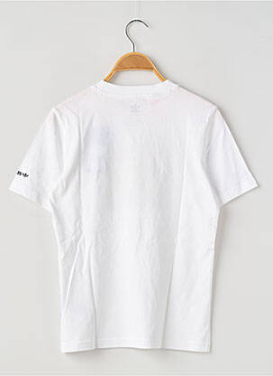 Tricou guler rotund alb ADIDAS copil