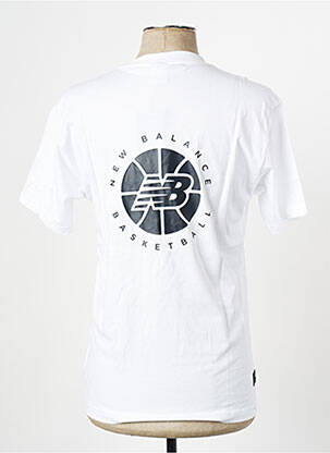 Tricou guler rotund alb NEW BALANCE bărbat