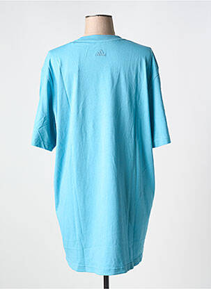 Tricou guler rotund albastru ADIDAS femeie