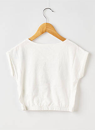 Tricou guler rotund alb ROXY fată
