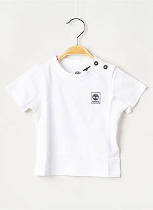 Tricou guler rotund alb TIMBERLAND băiat