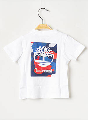 Tricou guler rotund alb TIMBERLAND băiat