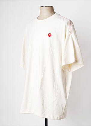 Tricou guler rotund alb KNOWLEDGE COTTON APPAREL bărbat