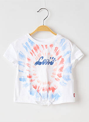 Tricou guler rotund alb LEVI'S fată