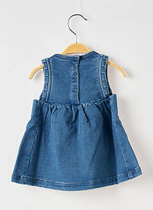 Rochie midi guler rotund albastru PETIT BATEAU fată