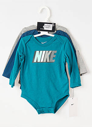 Body de lenjerie guler rotund albastru NIKE băiat