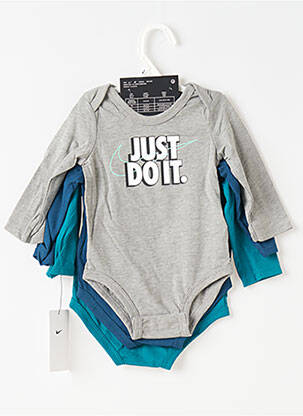 Body de lenjerie guler rotund albastru NIKE băiat