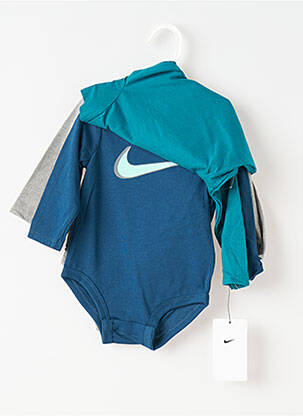 Body de lenjerie guler rotund albastru NIKE băiat