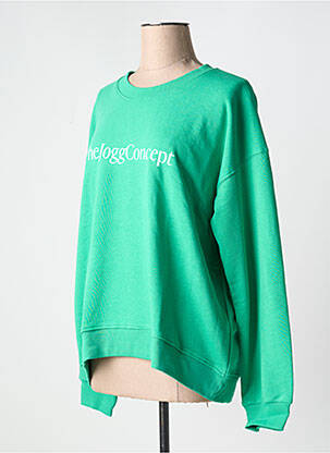 Hanorac guler rotund verde THE JOGG CONCEPT femeie