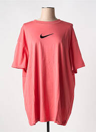 Tricou guler rotund roz NIKE femme