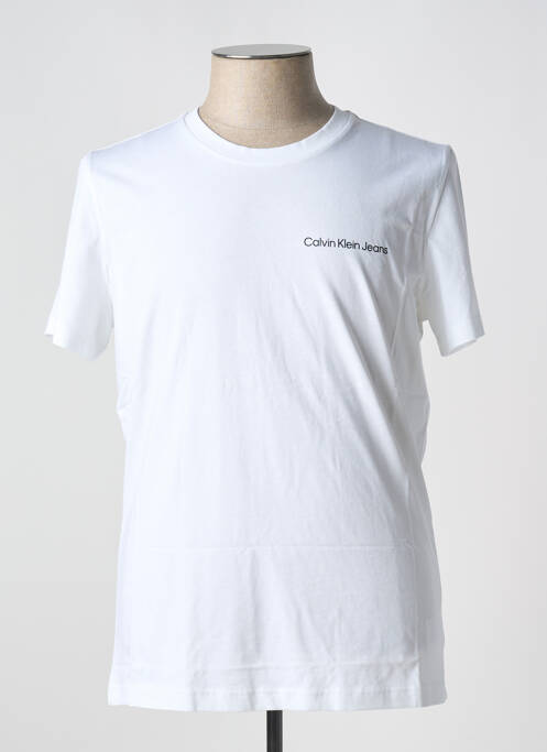 Tricou alb CALVIN KLEIN bărbat