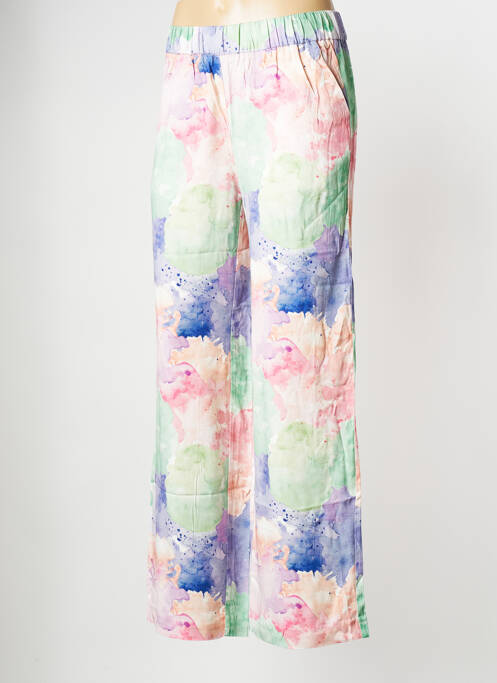 Pantalon drept multicolor F.A.M. femeie