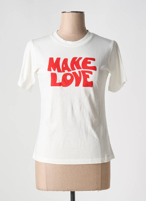 Tricou alb THINKING MU femeie