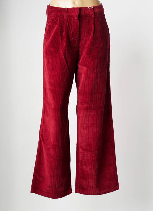 Pantalon larg roșu KNOWLEDGE COTTON APPAREL femeie