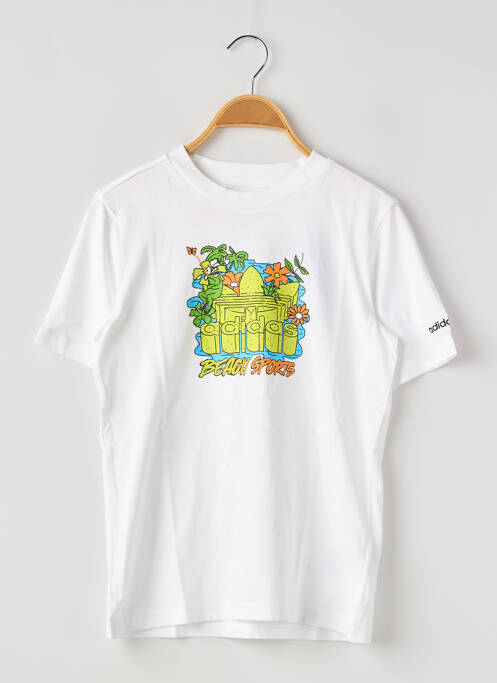 Tricou alb ADIDAS copil