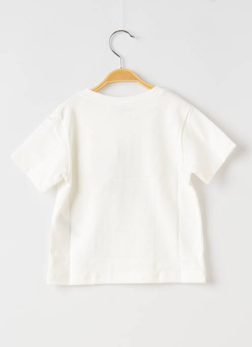 Tricou alb PETIT BATEAU băiat