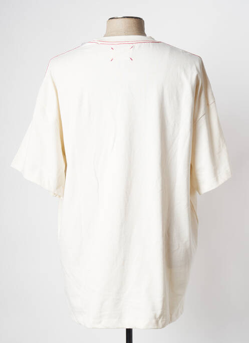 Tricou alb KNOWLEDGE COTTON APPAREL bărbat