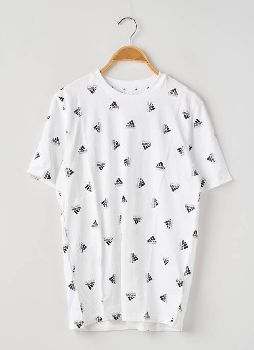 Tricou alb ADIDAS băiat