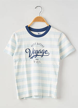 Tricou albastru PETIT BATEAU băiat