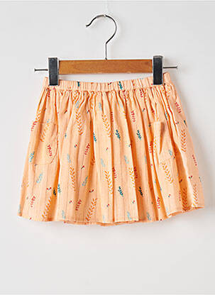 Fustă midi portocaliu MOON fată