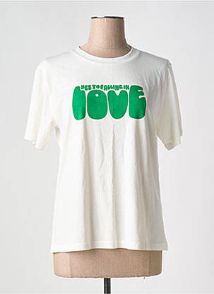 Tricou alb THINKING MU femeie