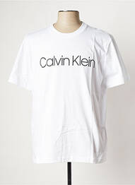 Tricou guler rotund alb CALVIN KLEIN homme