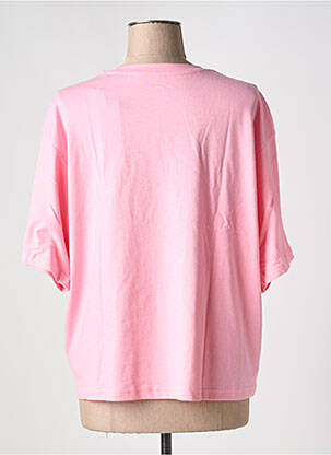 Tricou guler rotund roz ADIDAS femeie