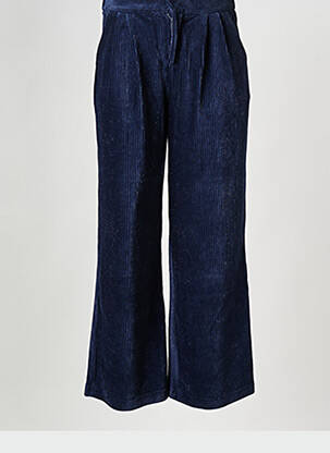 Pantalon larg albastru THE KORNER femeie