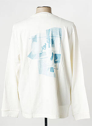 Tricou guler rotund alb NUDIE JEANS CO bărbat