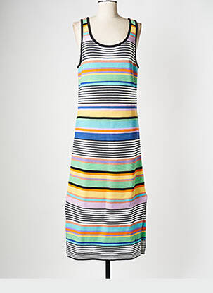 Rochie midi guler rotund galben ROXY femeie