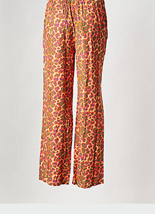 Pantalon larg maro VILA femeie