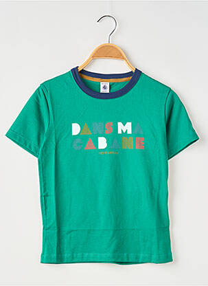 Tricou verde PETIT BATEAU băiat
