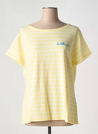 Tricou guler rotund galben MAISON LABICHE femeie