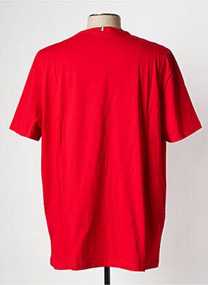 Tricou guler rotund roșu LE COQ SPORTIF bărbat