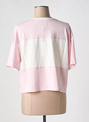 Tricou guler rotund roz UGG femeie