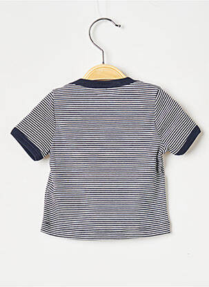 Tricou guler rotund negru PETIT BATEAU băiat