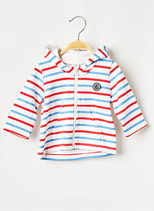 Hanorac cu glugă alb PETIT BATEAU băiat