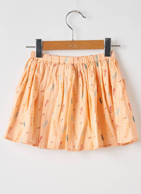 Fustă midi portocaliu MOON fată
